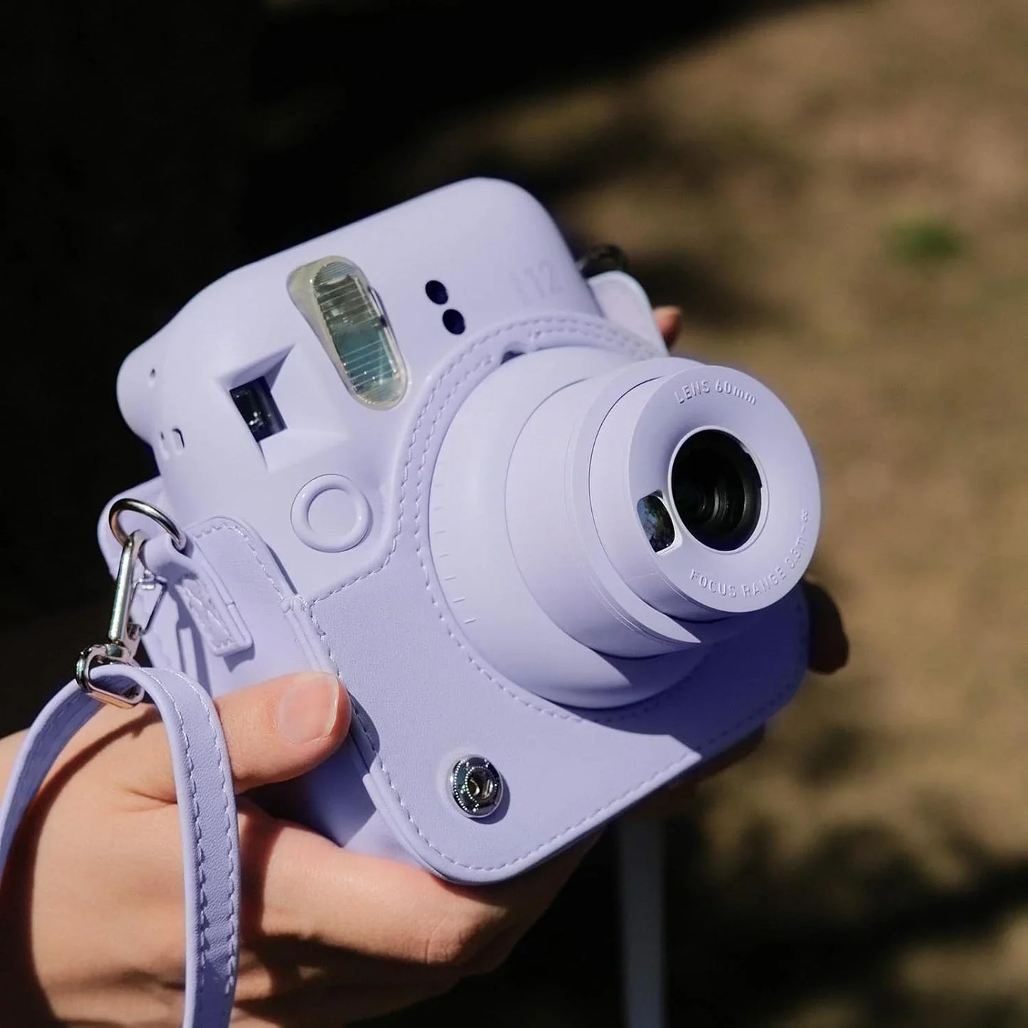 Pop & Snap in Style – Mini 12 Camera Case with Strap (Perfect Fit for Instax Mini 12) - Lilac Purple - Jaiman Toys