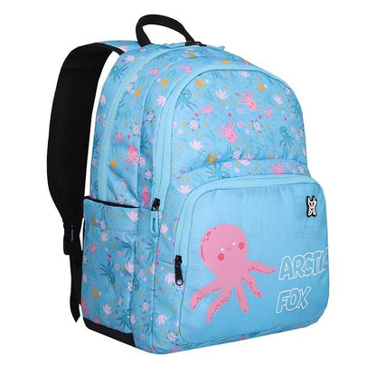 Arctic Fox Wink Octopus Black 21 Liters School Backpack for Boys and Girls - Jaiman Toys
