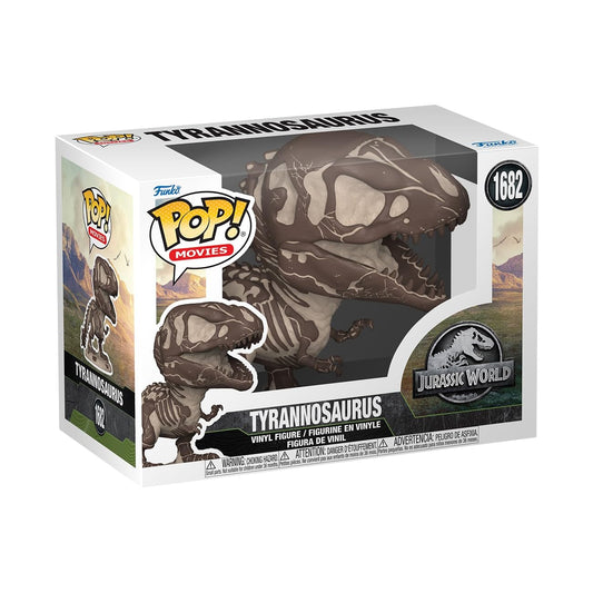 Funko Pop Movies Jurassic World Tyrannosaurus #1682 Vinyl Figure – Jurassic World Dinosaur Collectible with Window Display Box