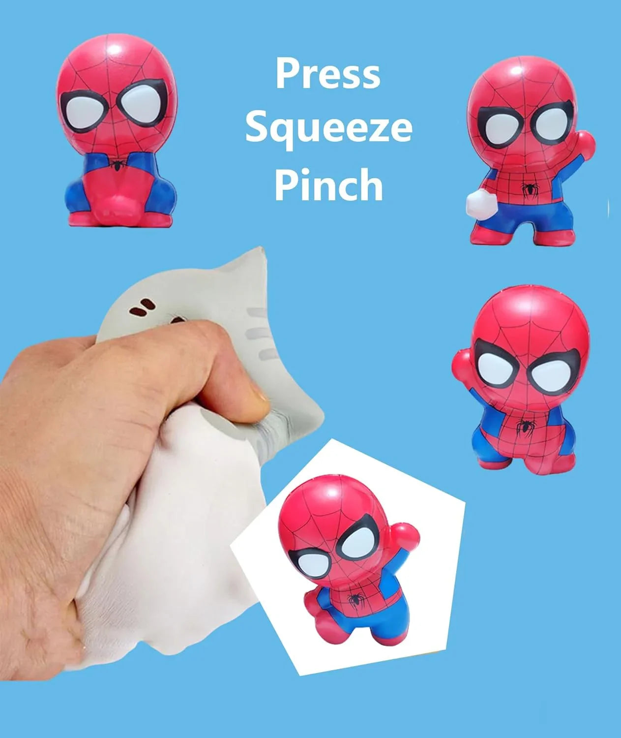 Scented Spider-Man Foam Squishy 6 Pieces - Jaiman Toys