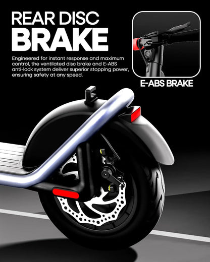 UBOARD X Pro Electric Scooter – 25Km Range, Fast Charging, Foldable E-Ride with LED Display & Dual Brakes (Black) - Jaiman Toys