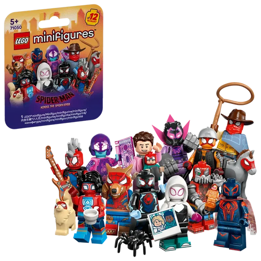 LEGO 71050 Minifigures Spider-Man: Complete Set of 12 ; Across the Spider-Verse Series ,5+ - Jaiman Toys