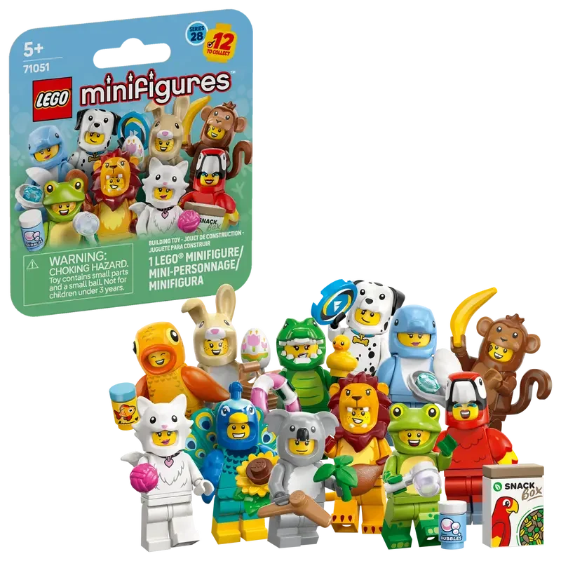 Lego 71051 Minifigures Animals Series 28 - 7 Pieces (Pack Of 12 Mini-figures)