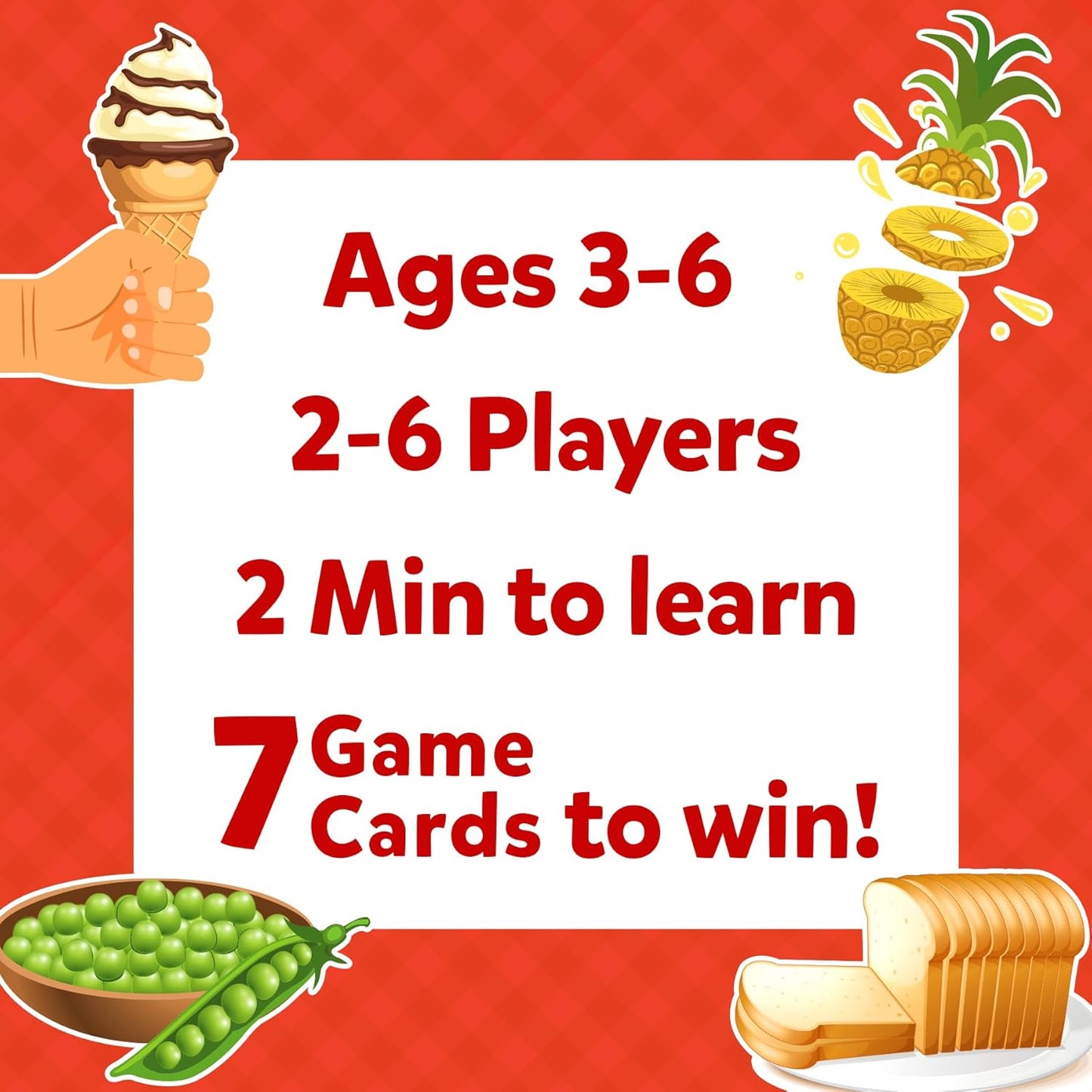 Skillmatics Card Game - Guess in 10 Junior Food We Eat for Kids, Boys, Girls, and Families Who Love Board Games and Educational Toys, Travel Friendly, Gifts for Ages 3, 4, 5, 6