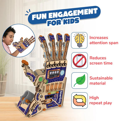 Smartivity Robotic Mechanical Hand Toy for Kids 8-14 | STEM Educational Science Toy | Parents’ Choice Award Winner | Birthday Gift for Boys & Girls - Jaiman Toys