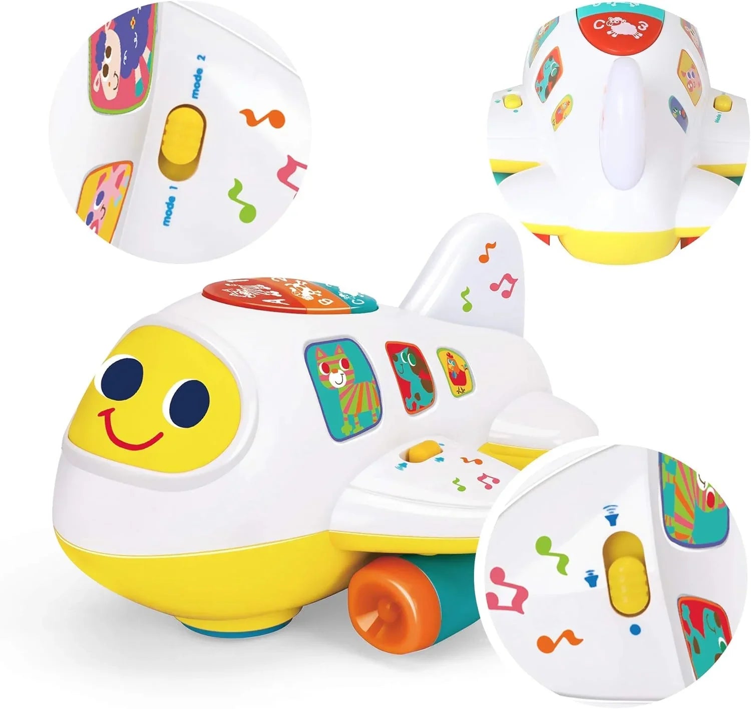 Hola! Bump 'n Go Learning Airplane – Counting & ABCs Toy for Toddlers 12+ Months - Jaiman Toys