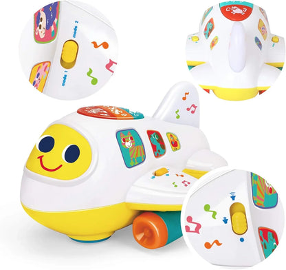 Hola! Bump 'n Go Learning Airplane – Counting & ABCs Toy for Toddlers 12+ Months - Jaiman Toys