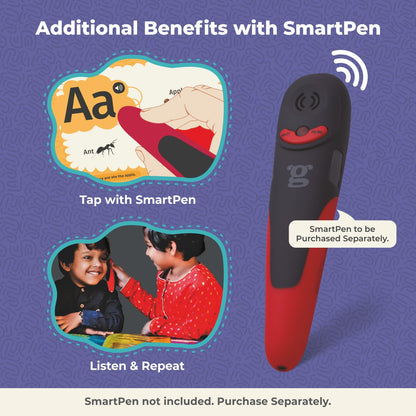 goDiscover Pho Pho Phonics Flash Cards for Kids | Interactive Alphabet & Activity Learning Cards (3+ Years) (Smart Pen Not Included)