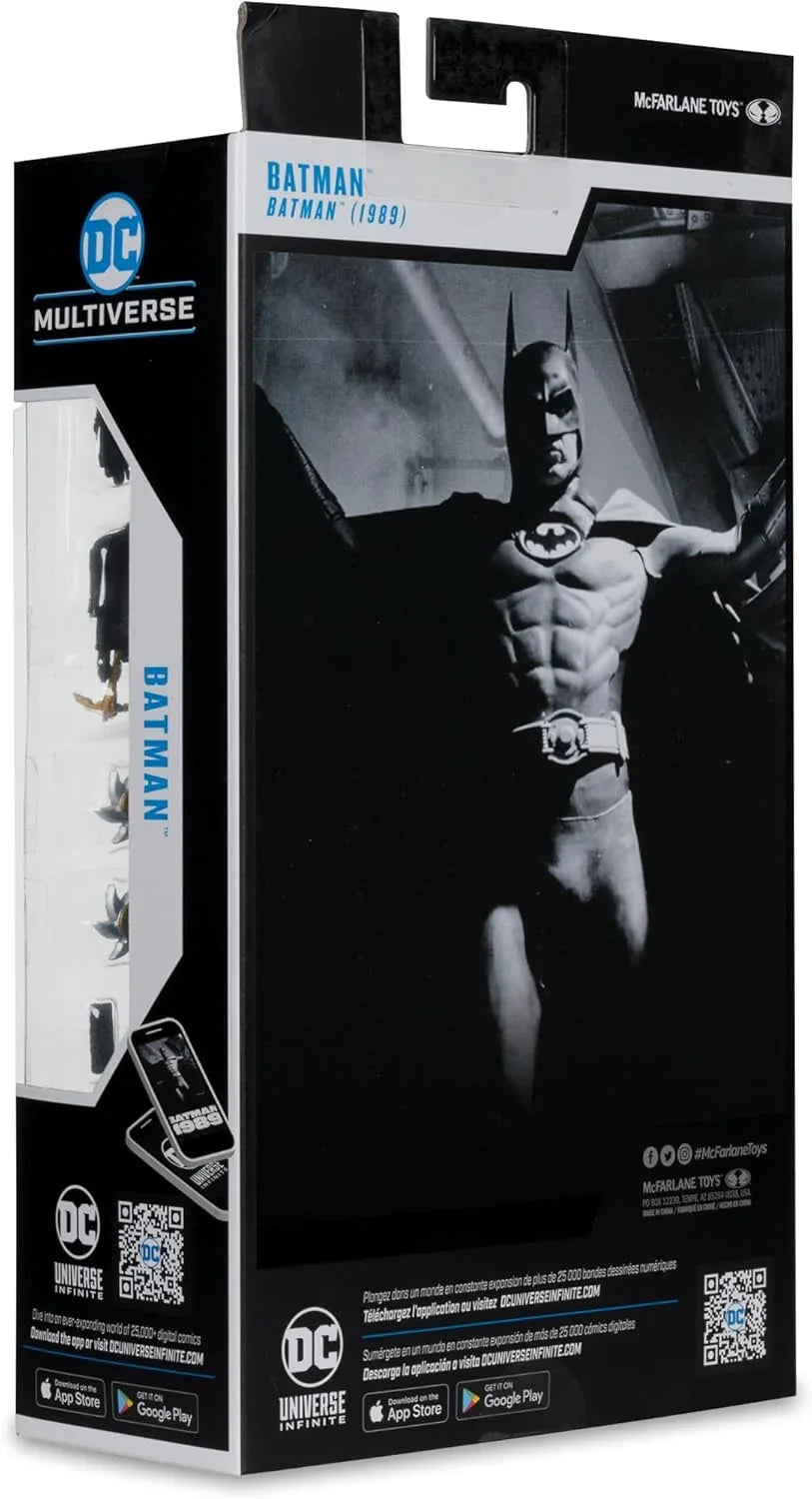 McFarlane Toys – DC Multiverse Batman (1989 Movie) 7" Action Figure – 22 Points of Articulation, Accessories Included - Jaiman Toys