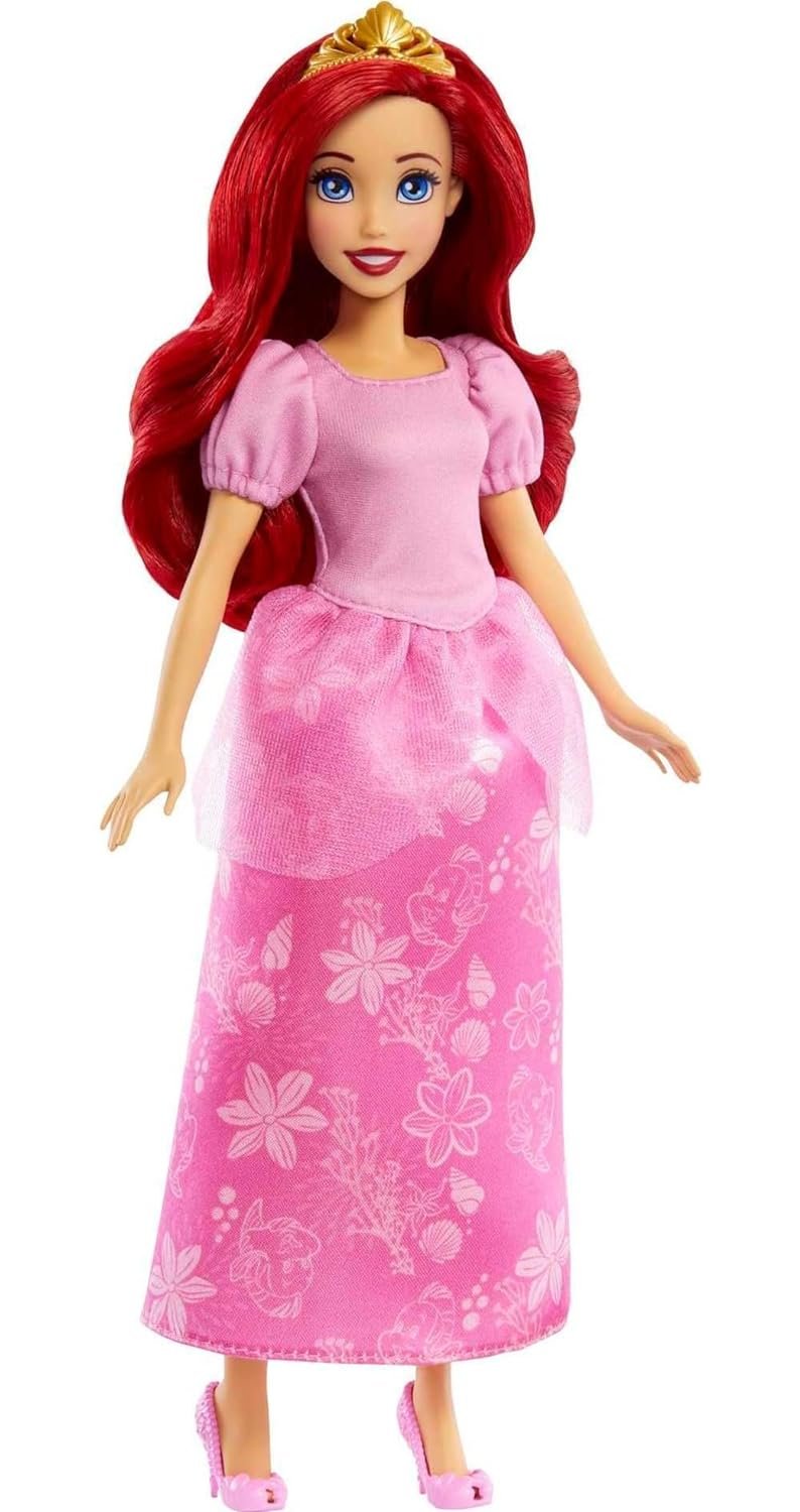 Disney Princess Toys, Ariel 2-in-1 Mermaid to Princess Doll with 2 Fashions and Accessories, Inspired by The Movies, Gifts for Kids