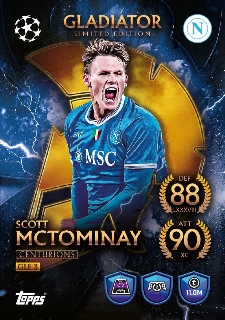Topps UEFA Champions League Match Attax 2025-26 Trading and Collectible Card Game (Mega Pack Gladiators - Centurians)