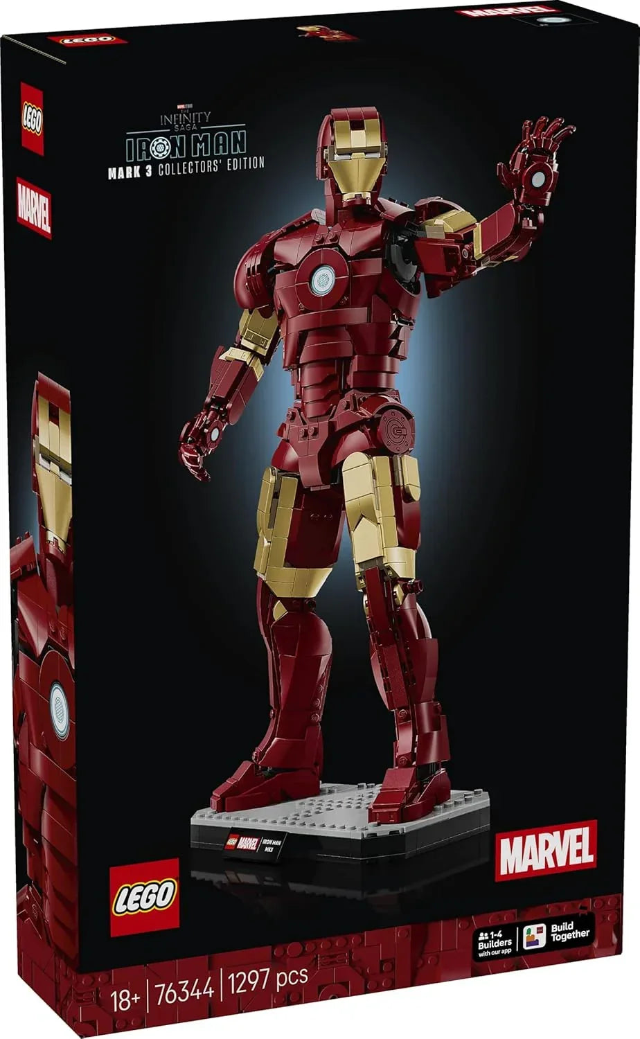 LEGO 76344 Marvel Iron Man Mark 3 – Collectors’ Edition Posable Figure Building Set for Adults