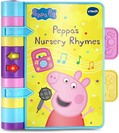 VTech Peppa Pig Peppa's Nursery Rhymes Interactive Musical Story Book with Lights, Songs & Learning Activities