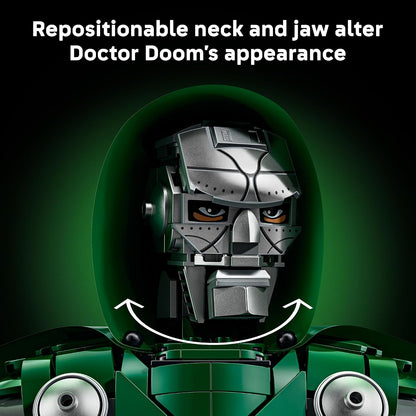 LEGO® Marvel Doctor Doom Bust 76345 – Avengers: Doomsday Collectible Display Model | 379-Piece Building Set for Adults