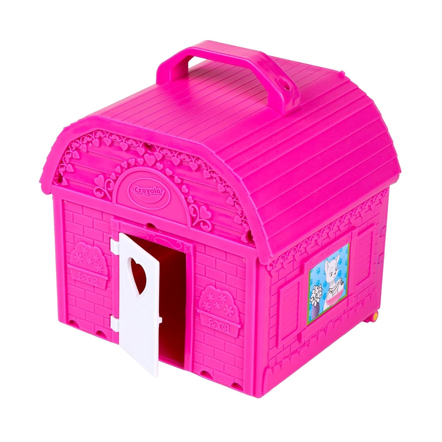 Luxor Crayola Scribble Scrubbie Pets Backyard Bungalow Playset | Color & Clean Washable Pet Activity Set