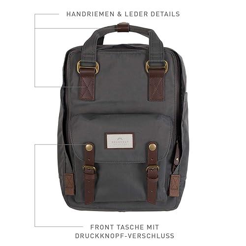 Doughnut Macaroon Multicolor 16L Backpack – Lightweight Water-Repellent Daypack for Girls & Women (Travel, School, College, Daily Use) - Jaiman Toys