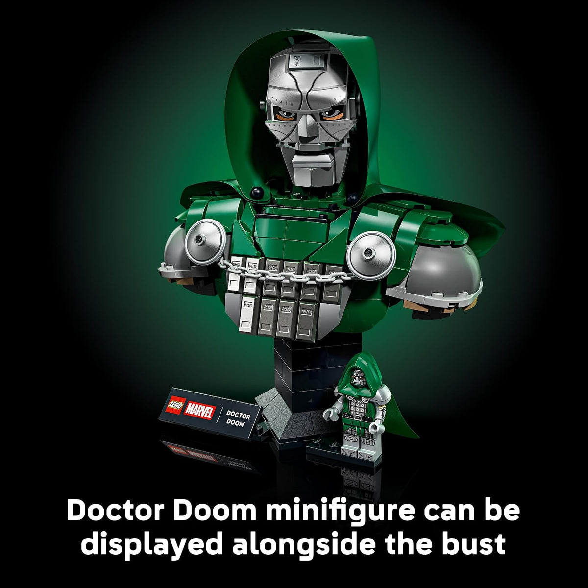 LEGO® Marvel Doctor Doom Bust 76345 – Avengers: Doomsday Collectible Display Model | 379-Piece Building Set for Adults