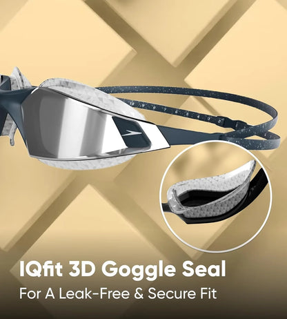 Speedo Unisex Adult Aquapulse Pro Mirror-Lens Swim Goggles - Anti-Fog, UV Protection