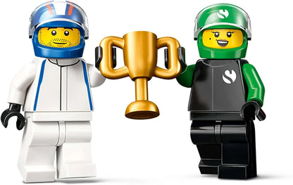 LEGO City - 60474 F1 Grid with VCARB & Sauber Race Cars - Buildable Formula 1 Car Toys, 2 Driver Minifigures, Marshal, & Starting Lights Line - Fun Gift Idea for 6+ Year Old Boys & Girls