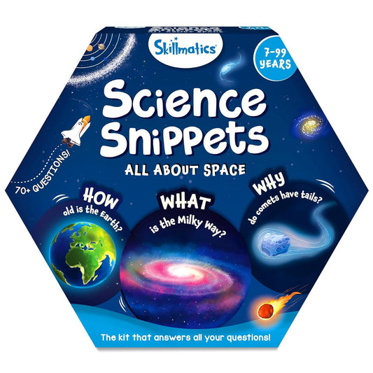 Skillmatics Flash Cards - Science Snippets Space, Learning Resources & Educational Toys for Boys & Girls, Gifts for Ages 7, 8, 9 & Up, 70+ Cards