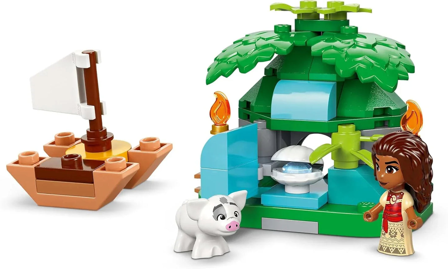 LEGO 43260 Disney Princess Moana’s Island Fun Set, Buildable Toy with 2 Micro-Doll Figures and a House for Creative Play, Birthday Gift for 5 Plus Year Old Kids, Girls & Boys