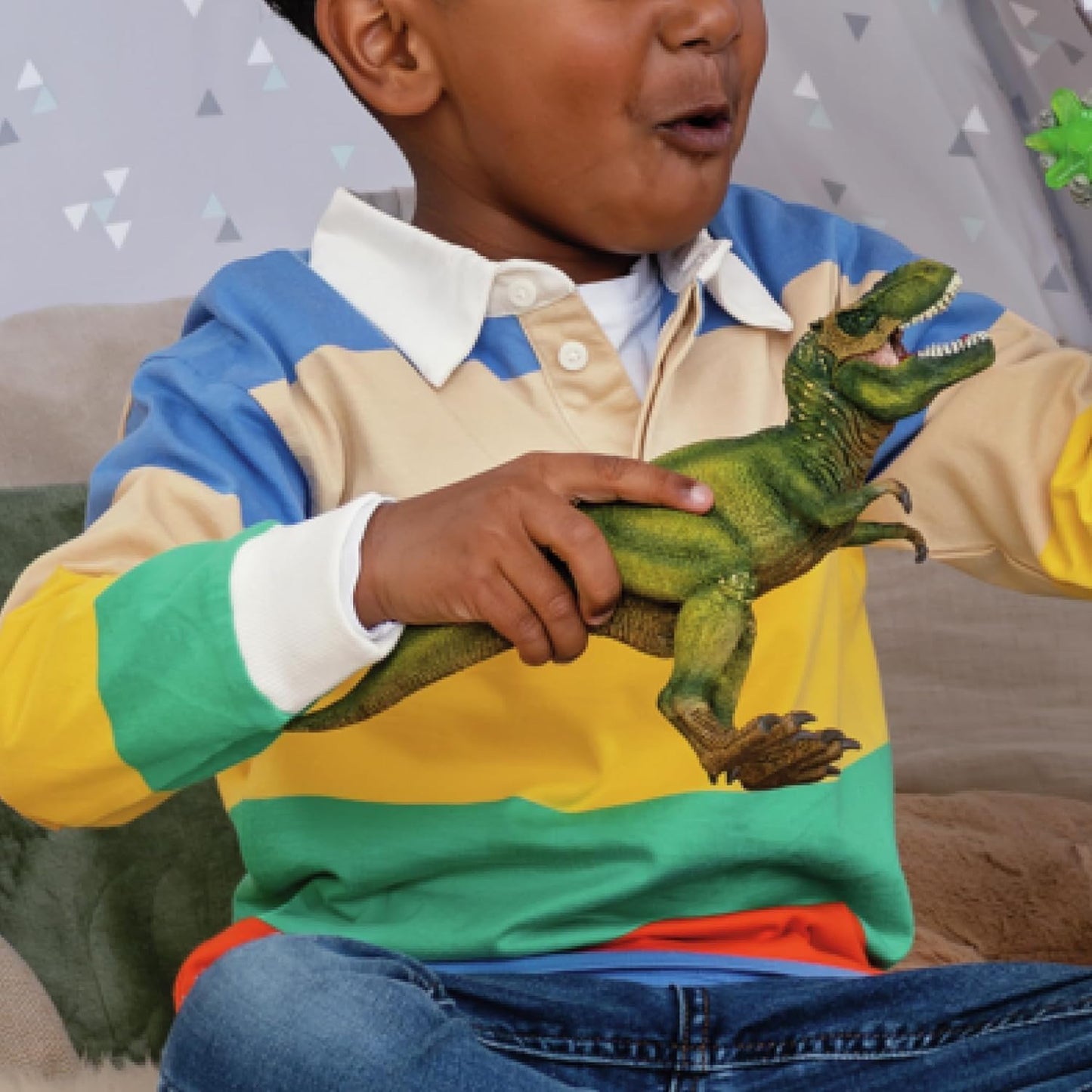 Schleich Dinosaurs - T Rex 11" Action Toy Figure - Jurassic Era Tyrannosaurus Rex Figurine with Movable Jaw - Realistic Big Dinosaur Toy - Play for Boys and Girls Ages 5+ | 14525