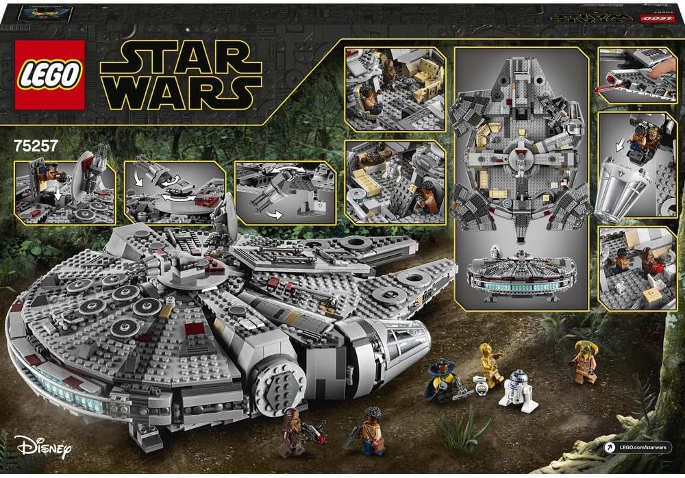 LEGO Star Wars 75257 Millennium Falcon Building Blocks for Kids (1351 Pcs)