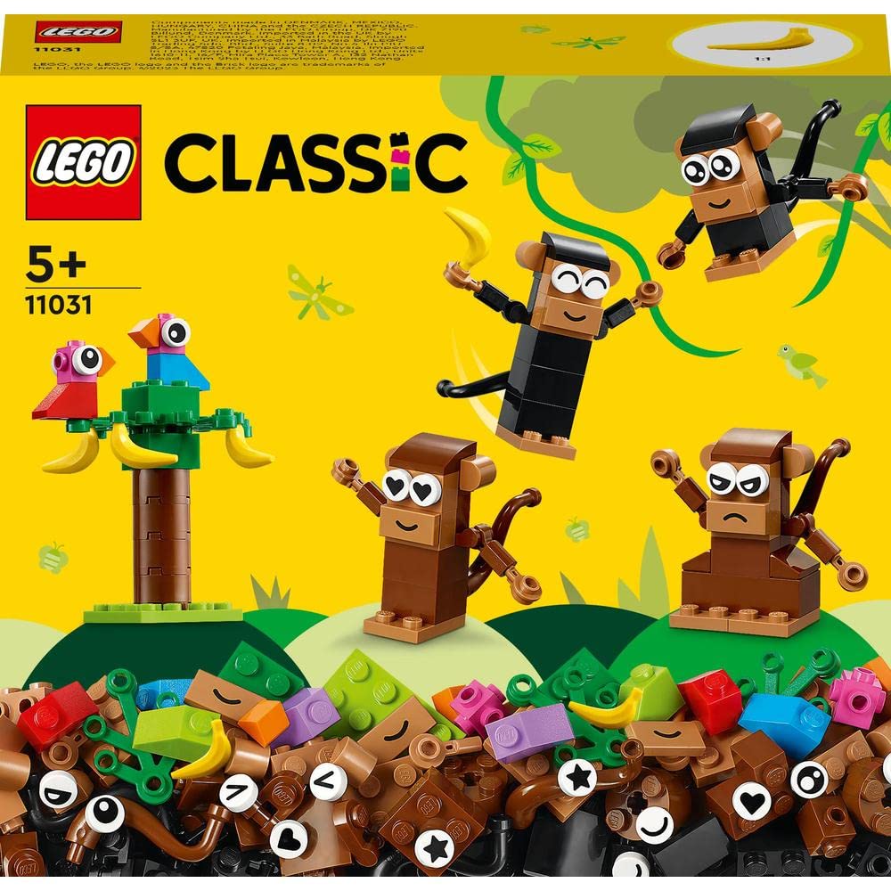 LEGO Classic Creative Monkey Fun 11031 Building Toy Set (135 Pieces)