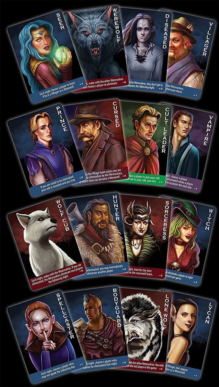 Ultimate WEREWOLF Deluxe Edition - Night Party Card Game (5-75 Players, Age 13+)