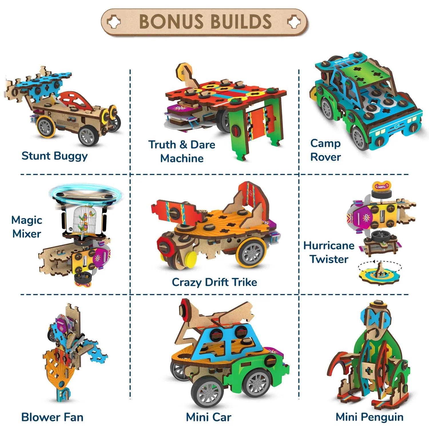 Engage kids with Smartivity 20-in-1 Spin-n-Go Kit. Build robots, cars, airplanes & more. Fun STEM DIY toy for kids 6-12. Perfect birthday gift! - Jaiman Toys