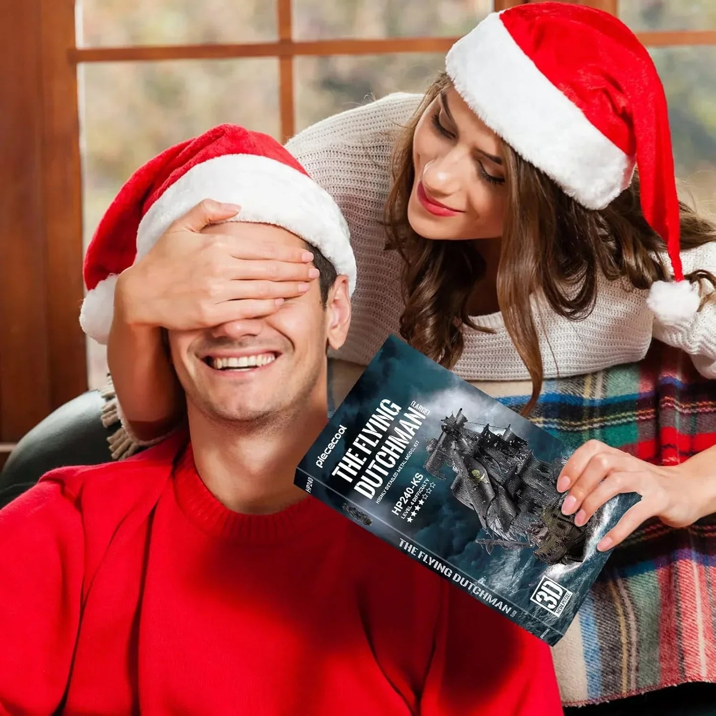 Piececool  3D Metal Puzzle The Flying Dutchman (Large) Ghost Ship – 369 Pieces – Level 4 Difficulty – Stainless Steel DIY Model Kit- Age16+