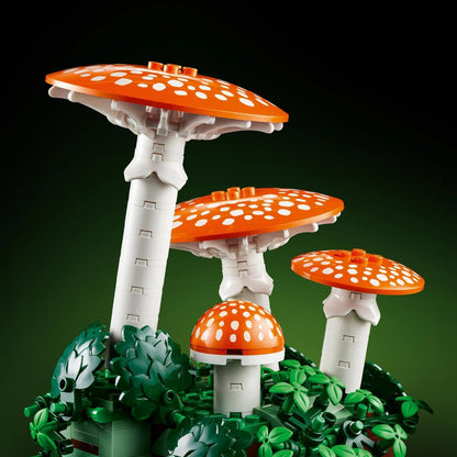 Lego 11505 Botanical Forest Mushroom Decorative Plants, Faux Green, Interior Decor, Fashionable Toy, Birthday, Present, Blocks, For Men and Women