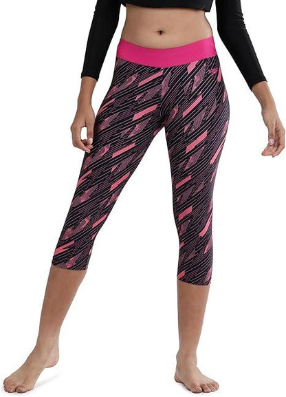 Speedo Hyperboom Allover Active Capri for Girls – Casual Printed, Comfortable & Stylish - Jaiman Toys