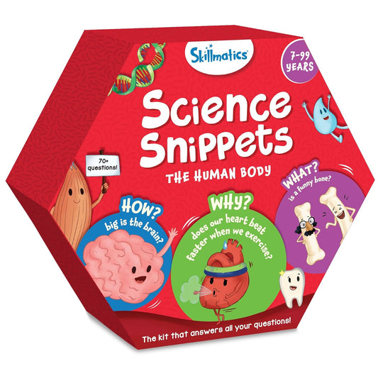 Skillmatics Flash Cards - Science Snippets The Human Body, Learning Resources & Educational Toys for Boys & Girls, Gifts for Ages 7, 8, 9 & Up, 70+ Cards