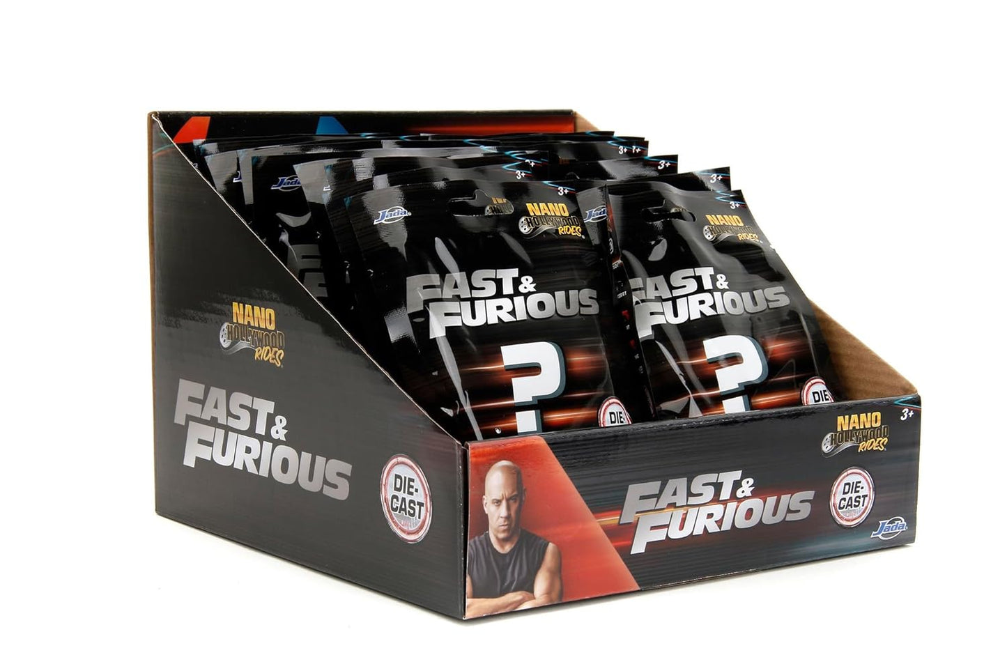 Jada Toys Fast & Furious Nano Cars Mystery Blind Bag – 1 Surprise Die-Cast Metal Car (4cm)