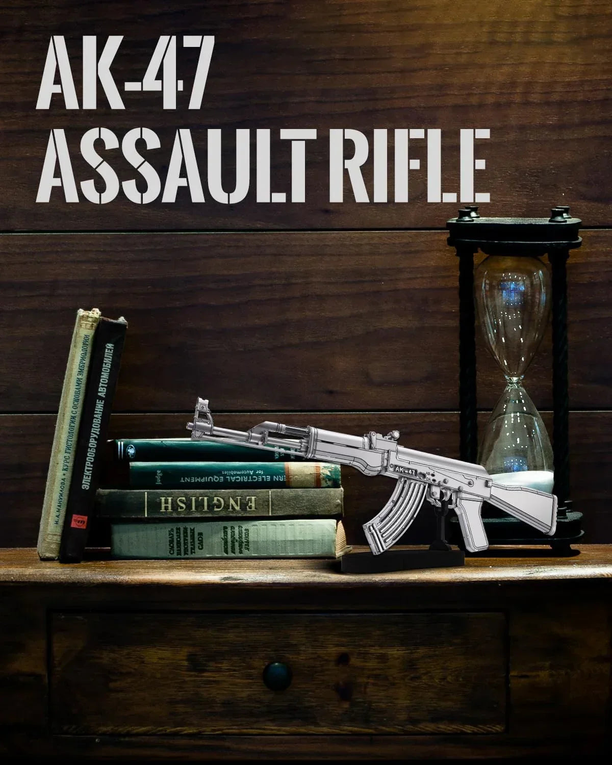 Piececool 3D Metal Puzzle AK-47 Assault Rifle Model – 121 Pieces