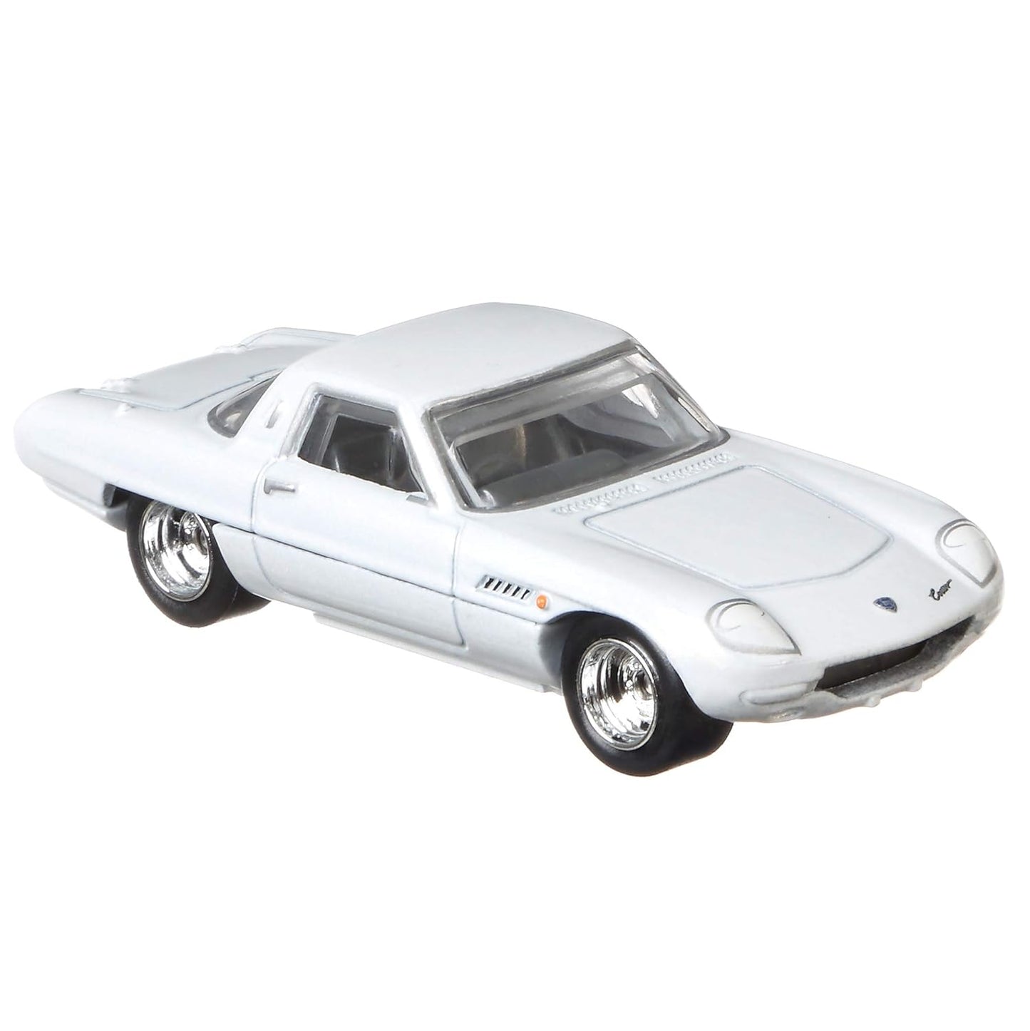 Hot Wheels Premium Pop Culture Jay Leno’s Garage 1968 Mazda Cosmo Sport – 1:64 Diecast Model with Real Riders