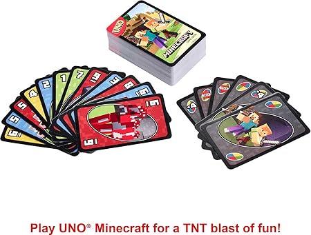 UNO Minecraft Card Game for Kids and Adults - Jaiman Toys