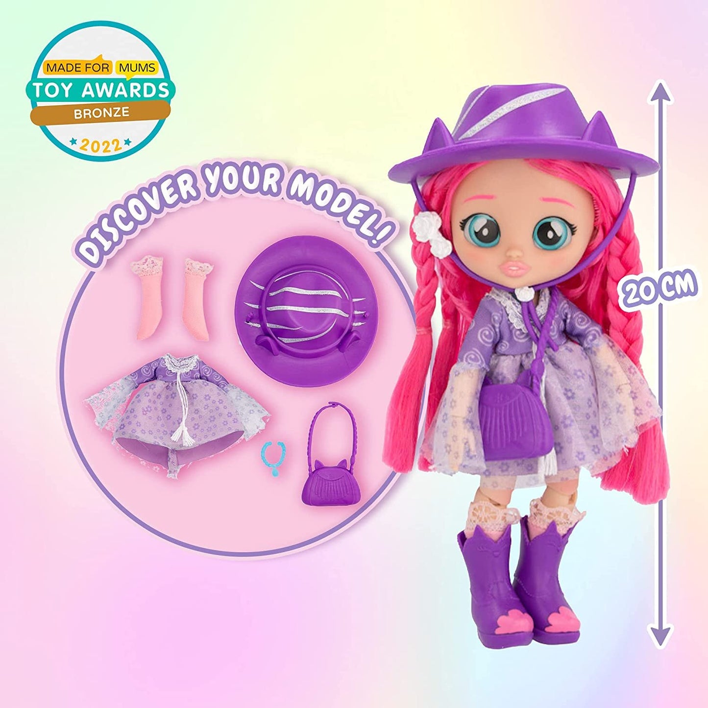 Cry Babies BFF Katie Fashion Doll with Surprises Including Outfit and Accessories for Fashion Toy