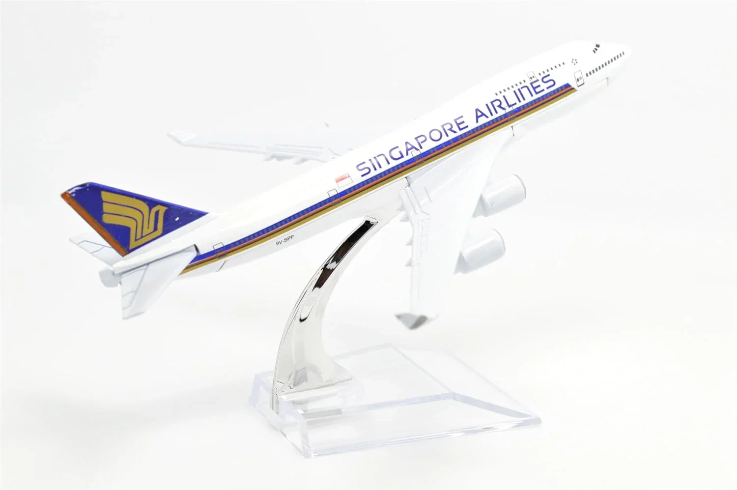 Collectible 1:400 Scale Aircraft Model Airplane – Singapore Airlines B747 (16 cm) - Jaiman Toys