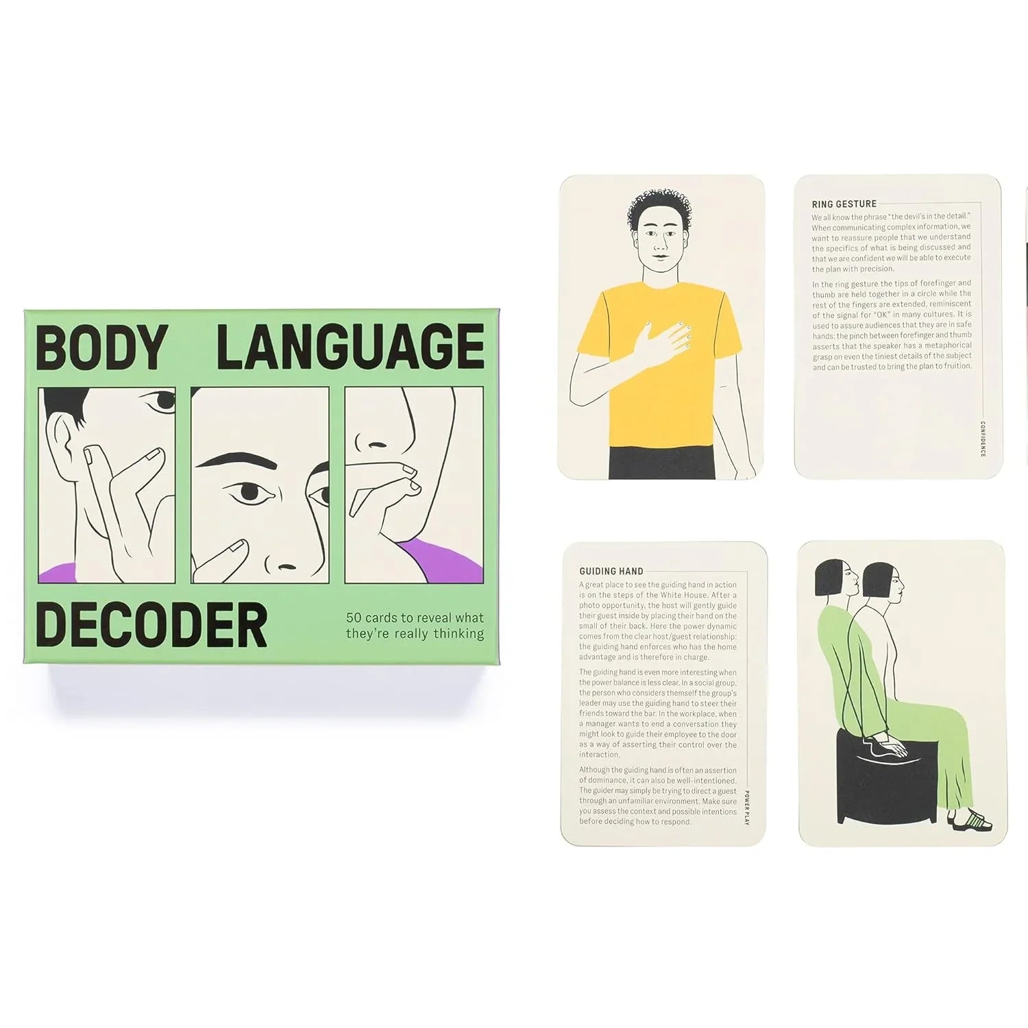 Body Language Decoder: 50 Cards to Understand Hidden Signals – Laurence King Magma - Jaiman Toys