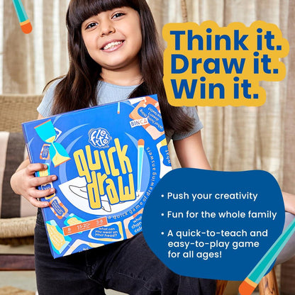 Binca Fletter Quick Draw – Family Drawing Game Like Pictionary, Fun for Game Nights & Parties (Ages 8+) - Jaiman Toys