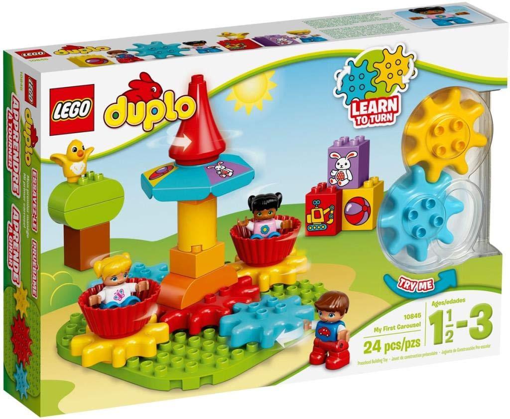 LEGO Duplo My First Carousel 10845 – Preschool Building Blocks Set for Toddlers, Educational Toy for Early Learning