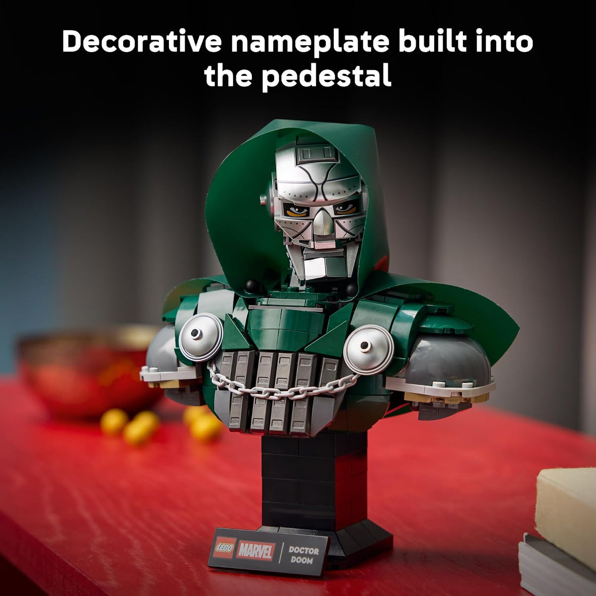 LEGO® Marvel Doctor Doom Bust 76345 – Avengers: Doomsday Collectible Display Model | 379-Piece Building Set for Adults