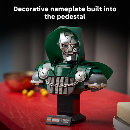 LEGO® Marvel Doctor Doom Bust 76345 – Avengers: Doomsday Collectible Display Model | 379-Piece Building Set for Adults