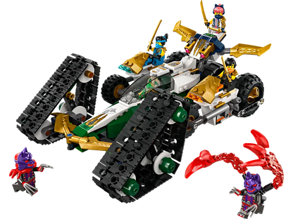 LEGO NINJAGO Ninja Team Combo Vehicle 4-in-1 Toy 71820 Building Blocks for 18+ Gift