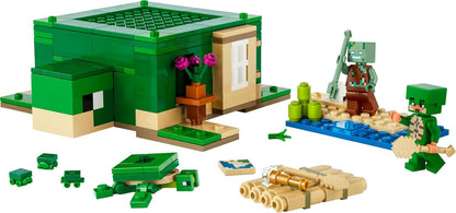 LEGO Minecraft The Turtle Beach House Model 21254 (234 Pieces)