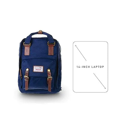 Doughnut Macaroon Multicolor 16L Backpack – Lightweight Water-Repellent Daypack for Women & Girls (Travel, School, College Use) - Jaiman Toys