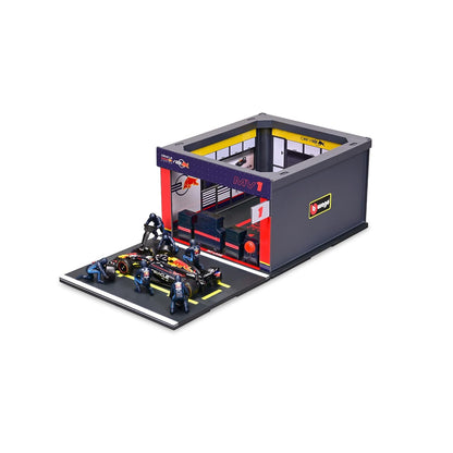 Bburago Oracle Red Bull Racing F1 Pit Pass Playset 1:43 Scale – RB19 Car with 6 Figures