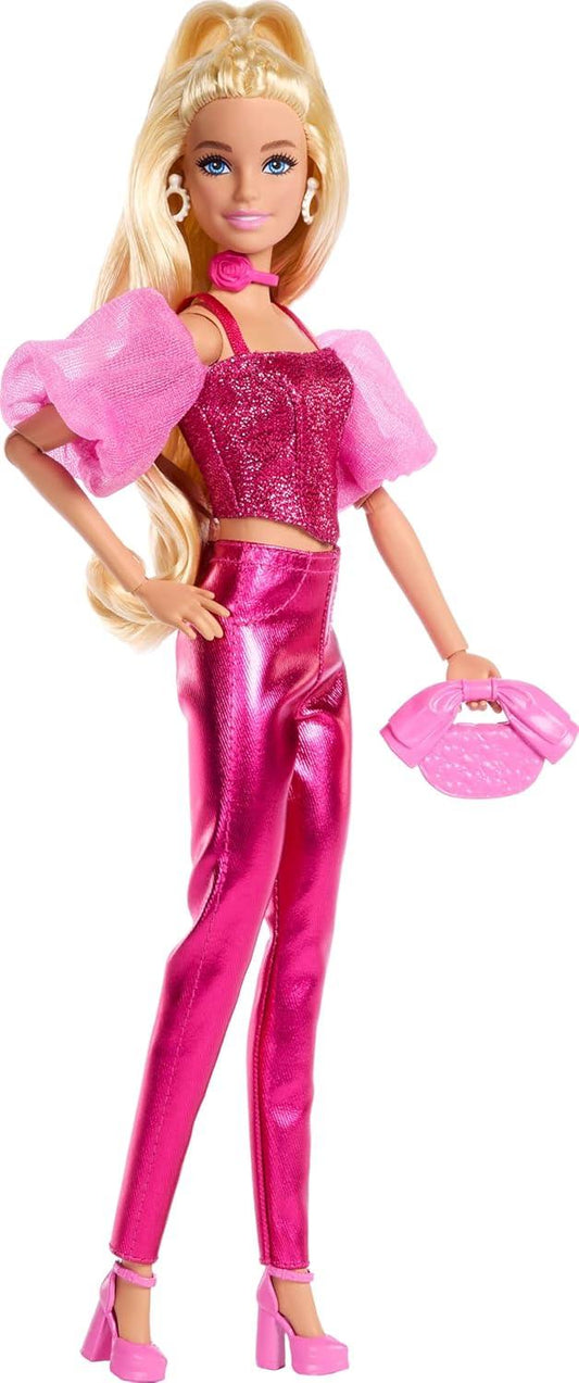 Barbie Deluxe Style #5 Doll JFP40 – Blonde Hair, Metallic Pink Dress & Accessories – Fashion Doll for Kids 4+ - Jaiman Toys